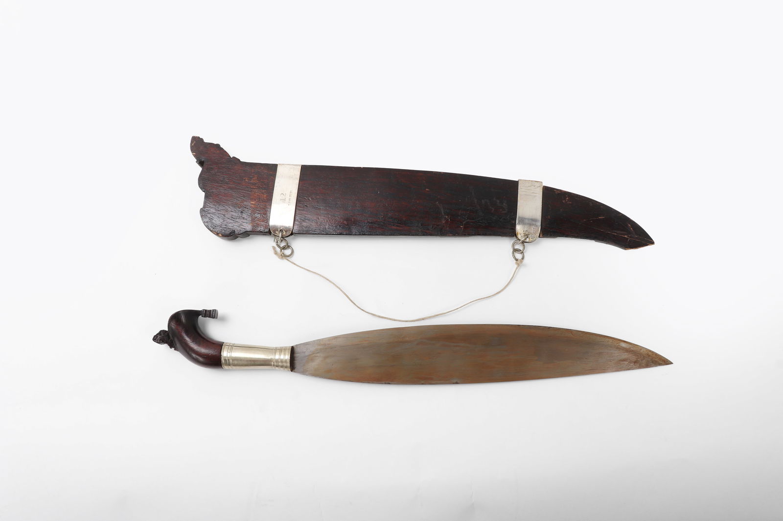 Silver Mounted Moro Barong, USSB - 2