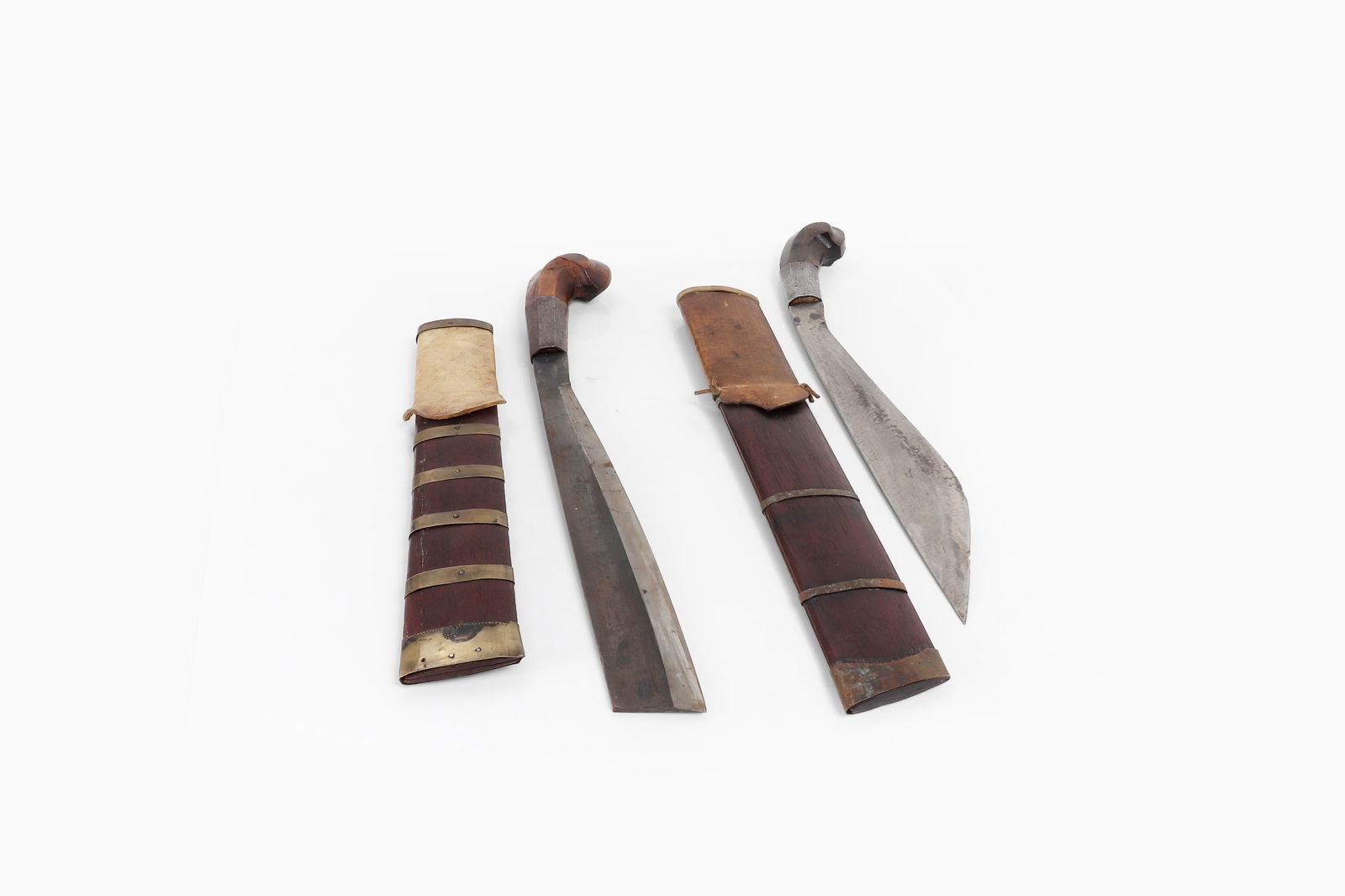 Two Visayan Ginunting swords & Scabbards - 4