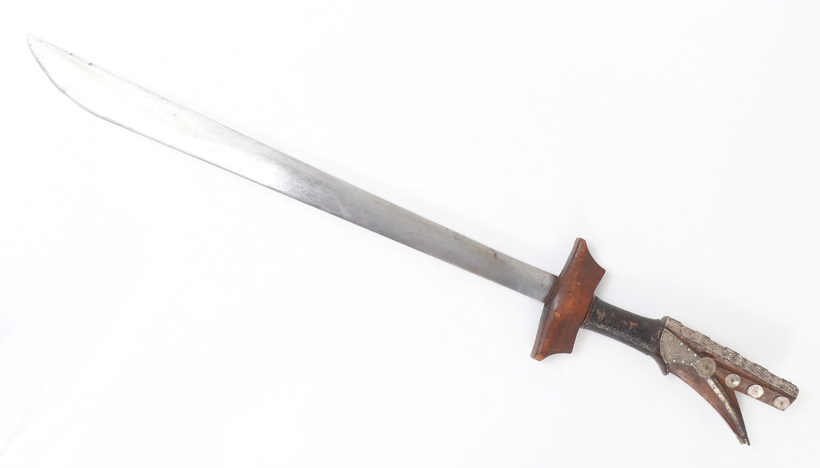 Rare Silver Embellished Kampilan Sword - 2