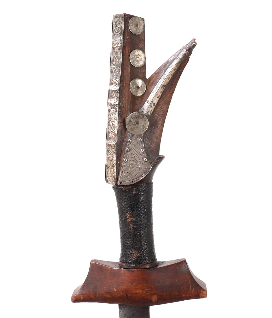 Rare Silver Embellished Kampilan Sword - 3