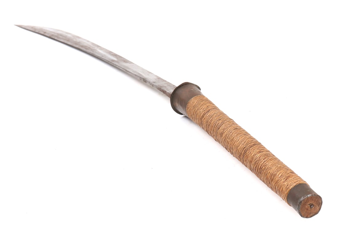 Burmese Dha Sword w/ Scabbard - 9