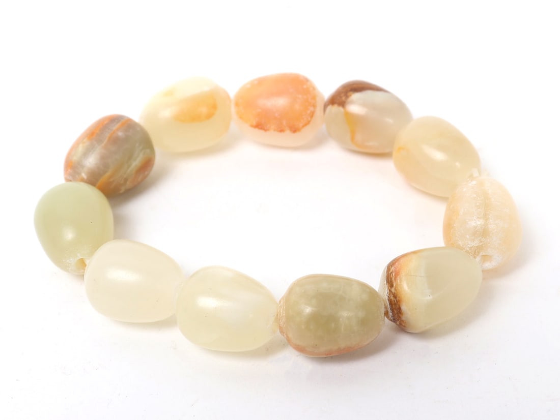 Beautiful Agate Stone Bead Bracelet - 2