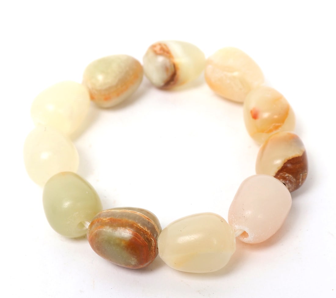Beautiful Agate Stone Bead Bracelet - 3
