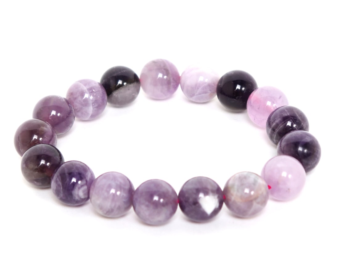 Lovely Amethyst Bead Bracelet - 2