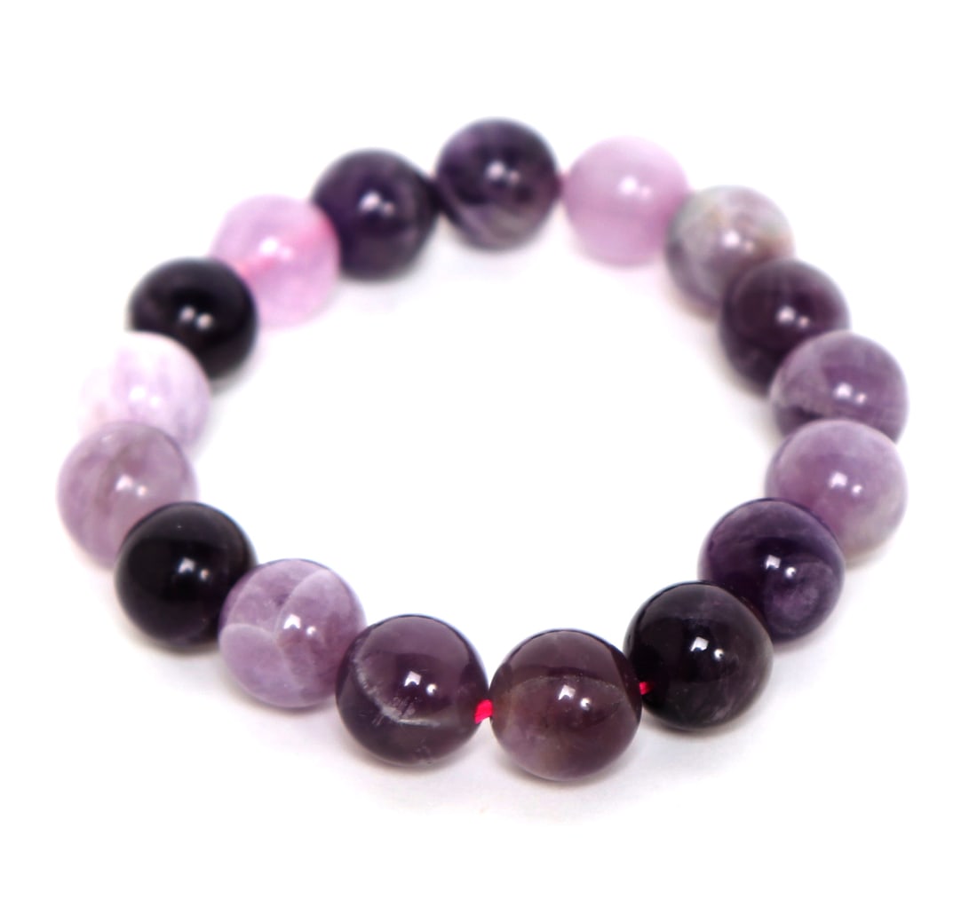 Lovely Amethyst Bead Bracelet - 4