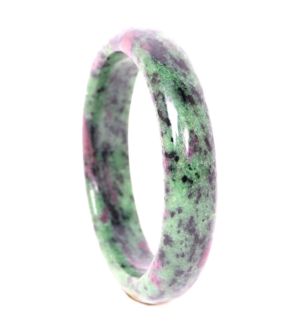 Stunning Natural Ruby Polished Bangle Bracelet - 5