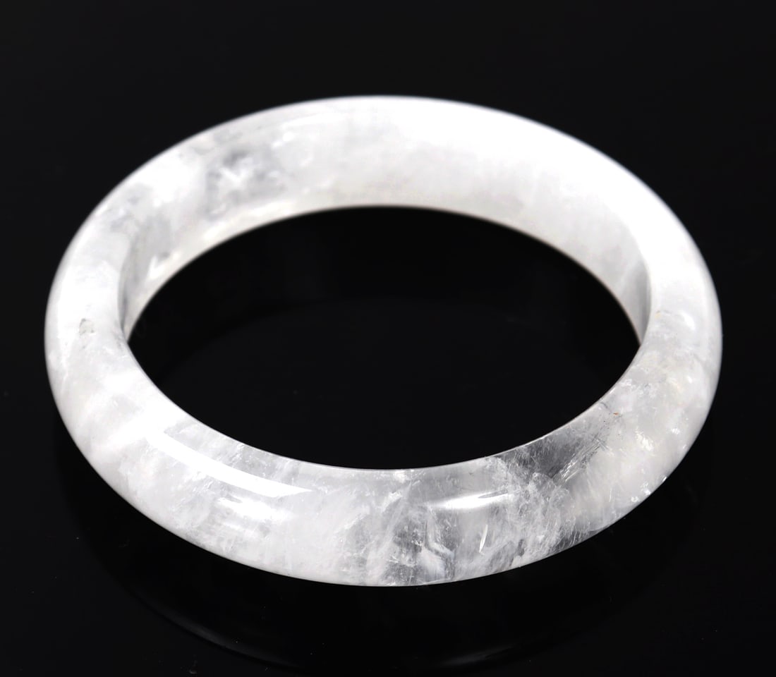 Beautiful Rock Crystal Bangle Bracelet - 4