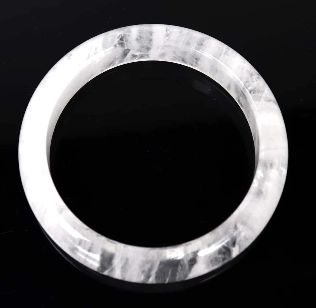 Beautiful Rock Crystal Bangle Bracelet - 6
