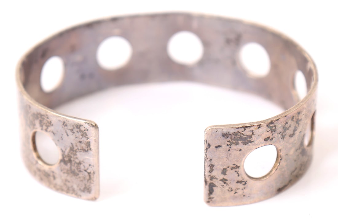 Lovely Handmade Sterling Silver Cuff Bracelet - 3