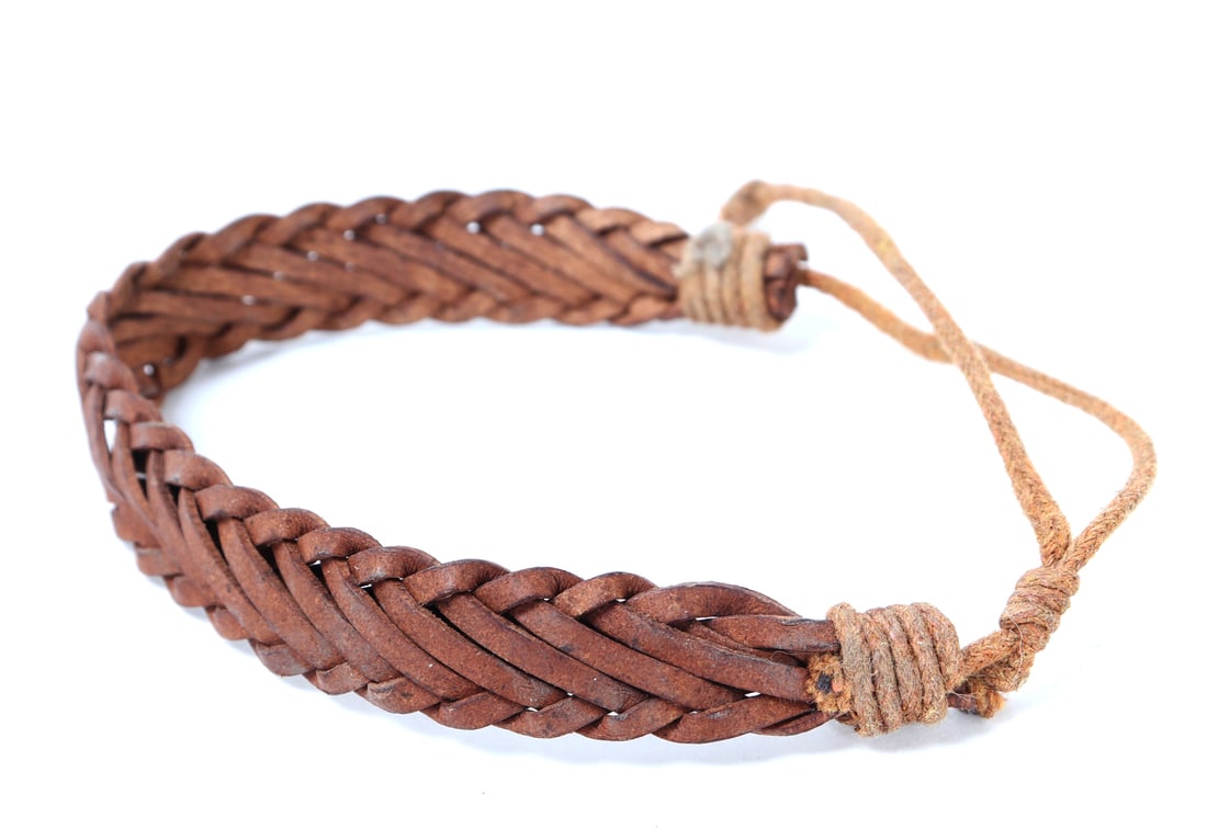 Finely Braided Leather Bracelet - 2