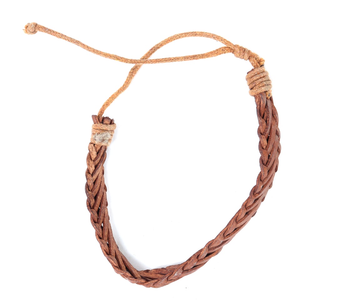 Finely Braided Leather Bracelet - 3