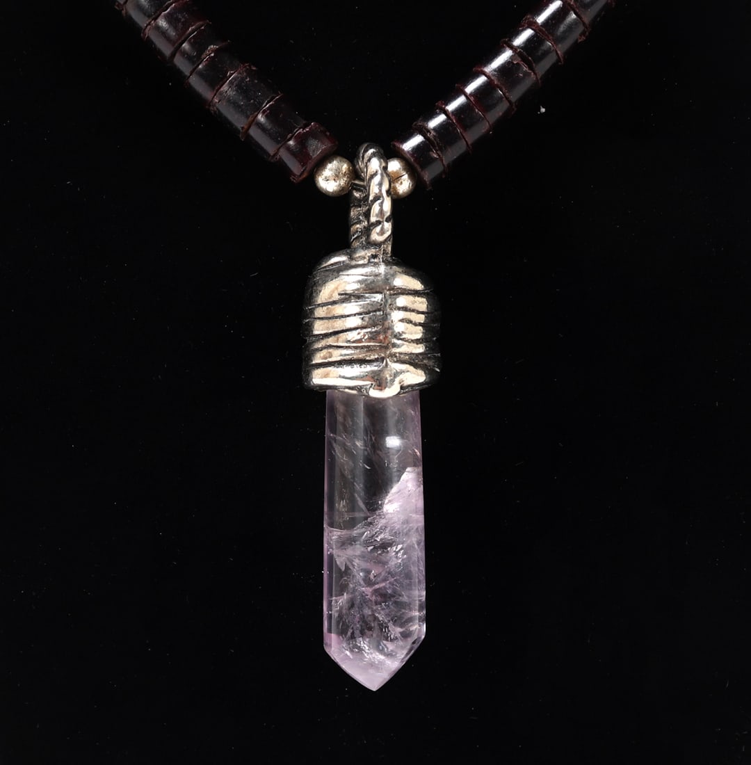 Shell, Turquoise & Crystal Quartz Necklace - 3