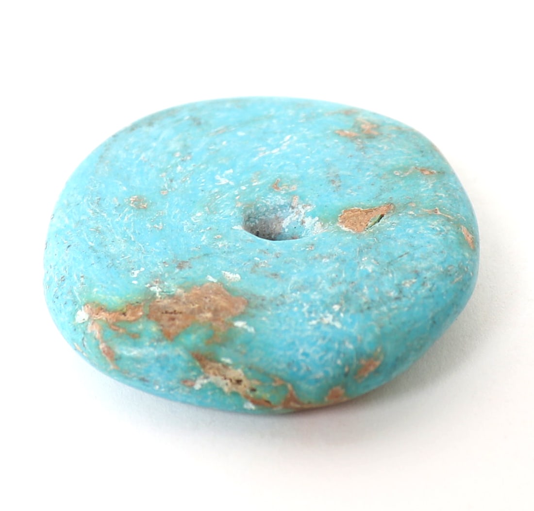 Lovely Turquoise Disc Pendant - 4