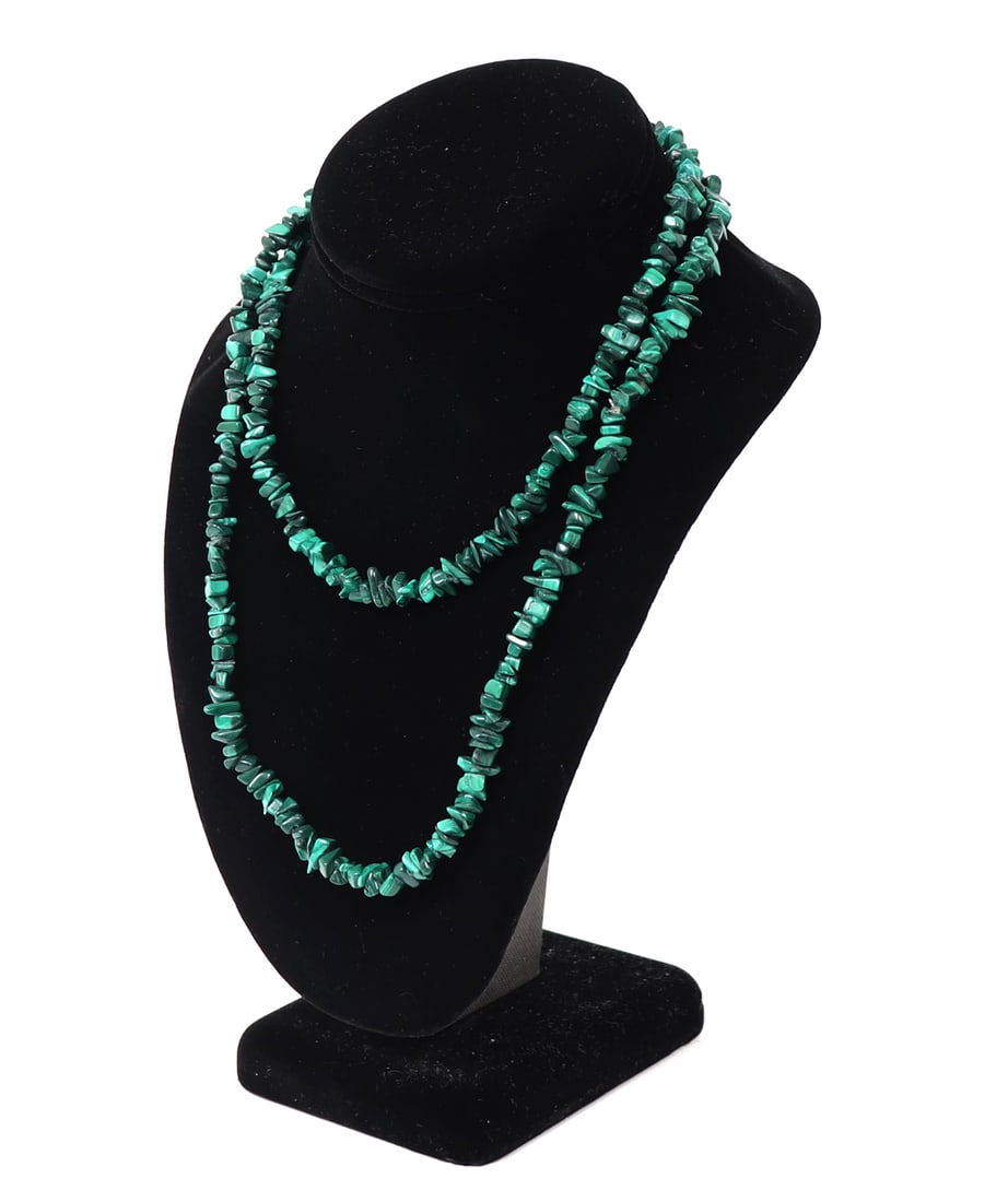 Chipped Malachite Bead Necklace - 2