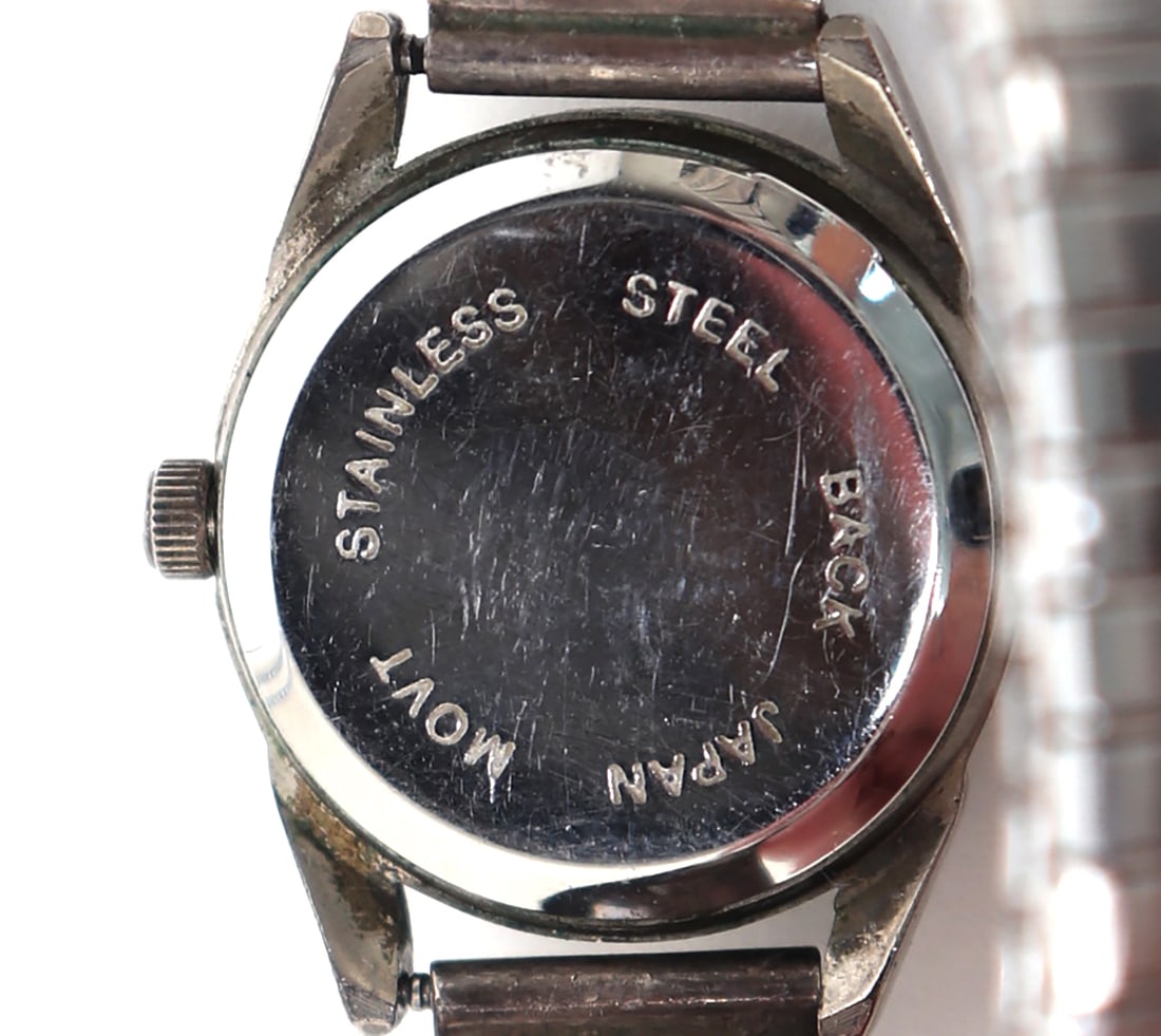 Native American Sterling Silver Watch, Initialed RD - 5