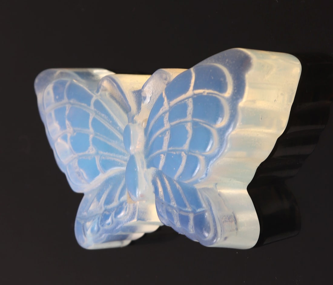 Finely Carved Opalite Butterfly - 2