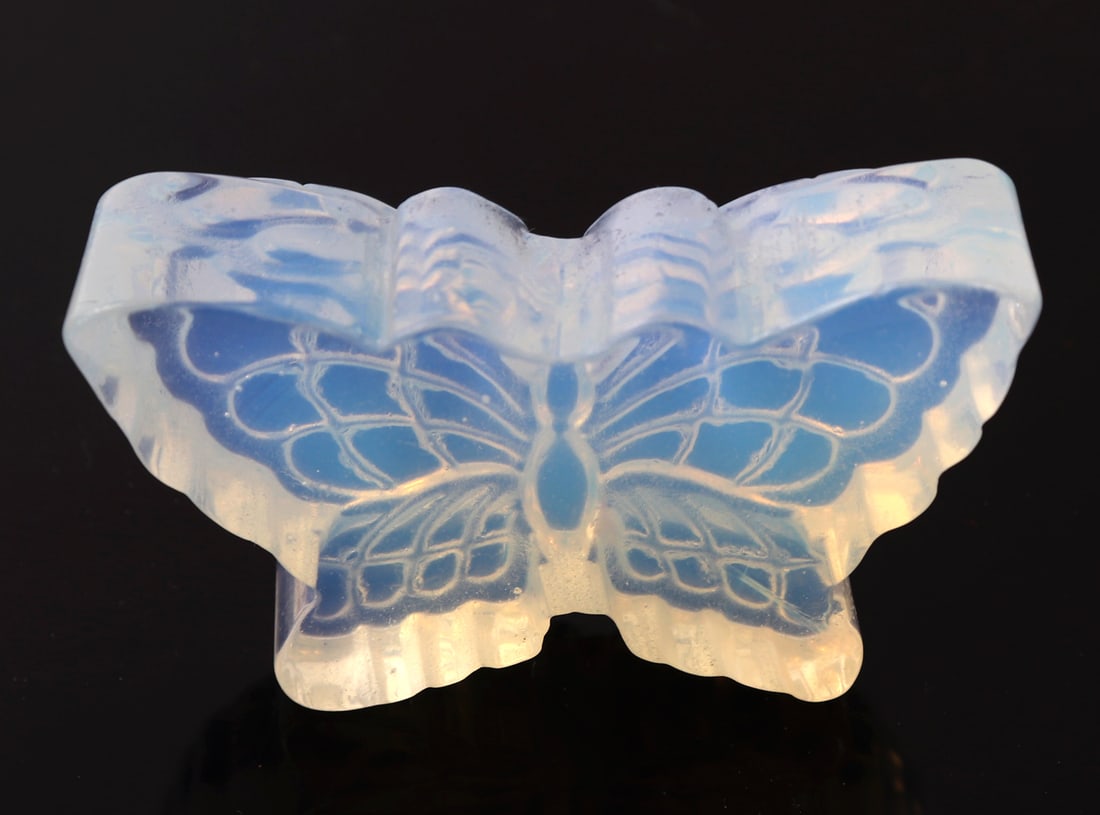 Finely Carved Opalite Butterfly - 6