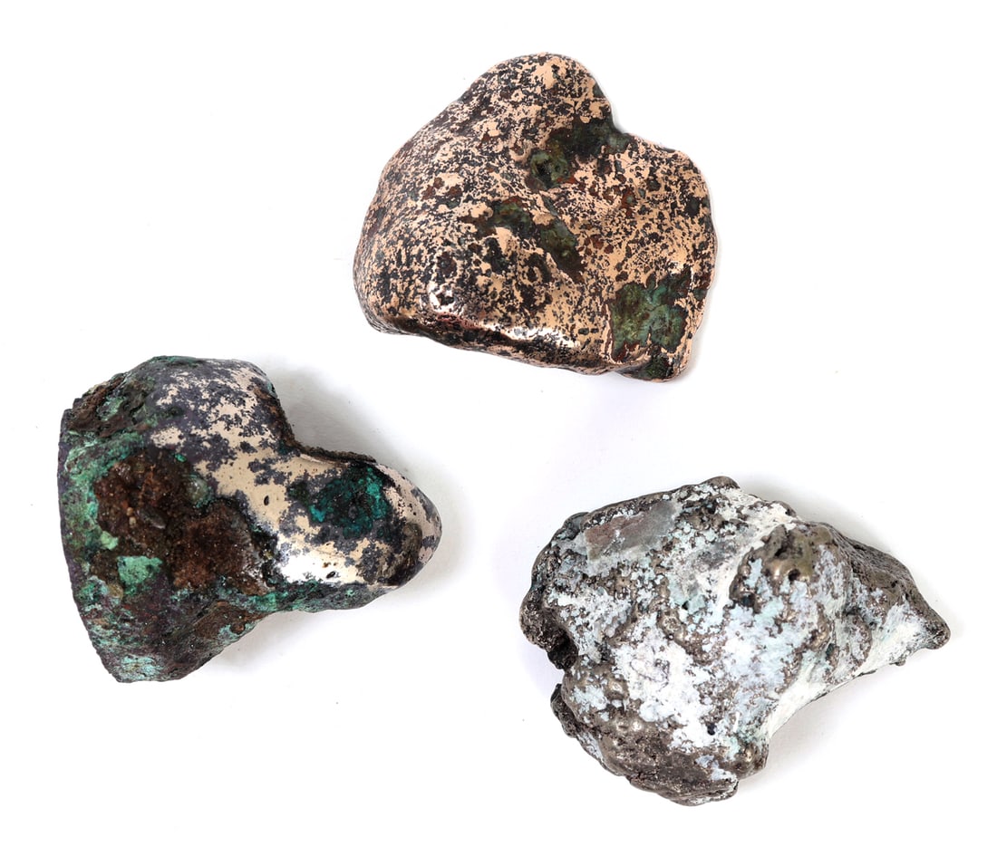 Fine Group Lot of Three Copper Nuggets (1 of 4)