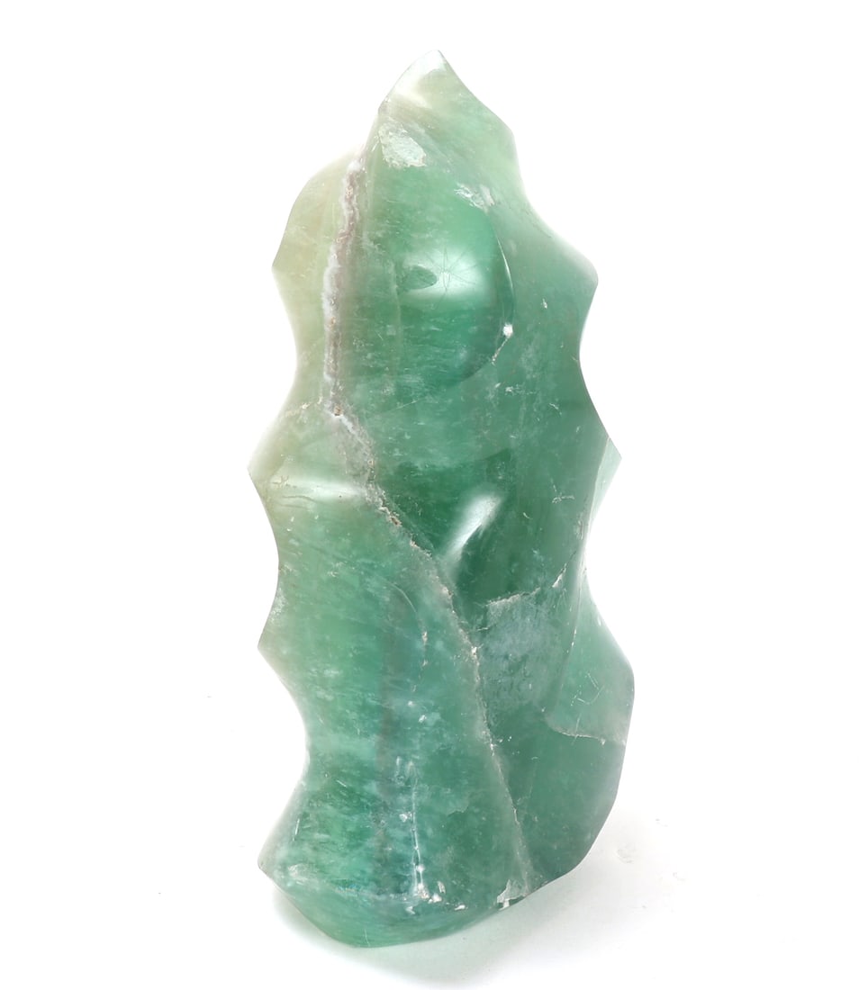 Large Natural Fluorite Flame Tower Section - 2
