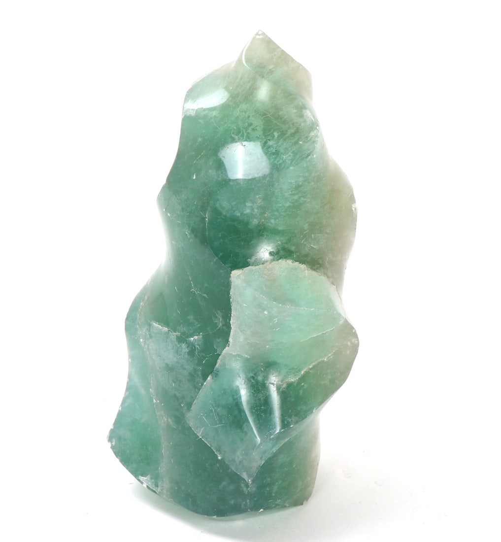 Large Natural Fluorite Flame Tower Section - 3