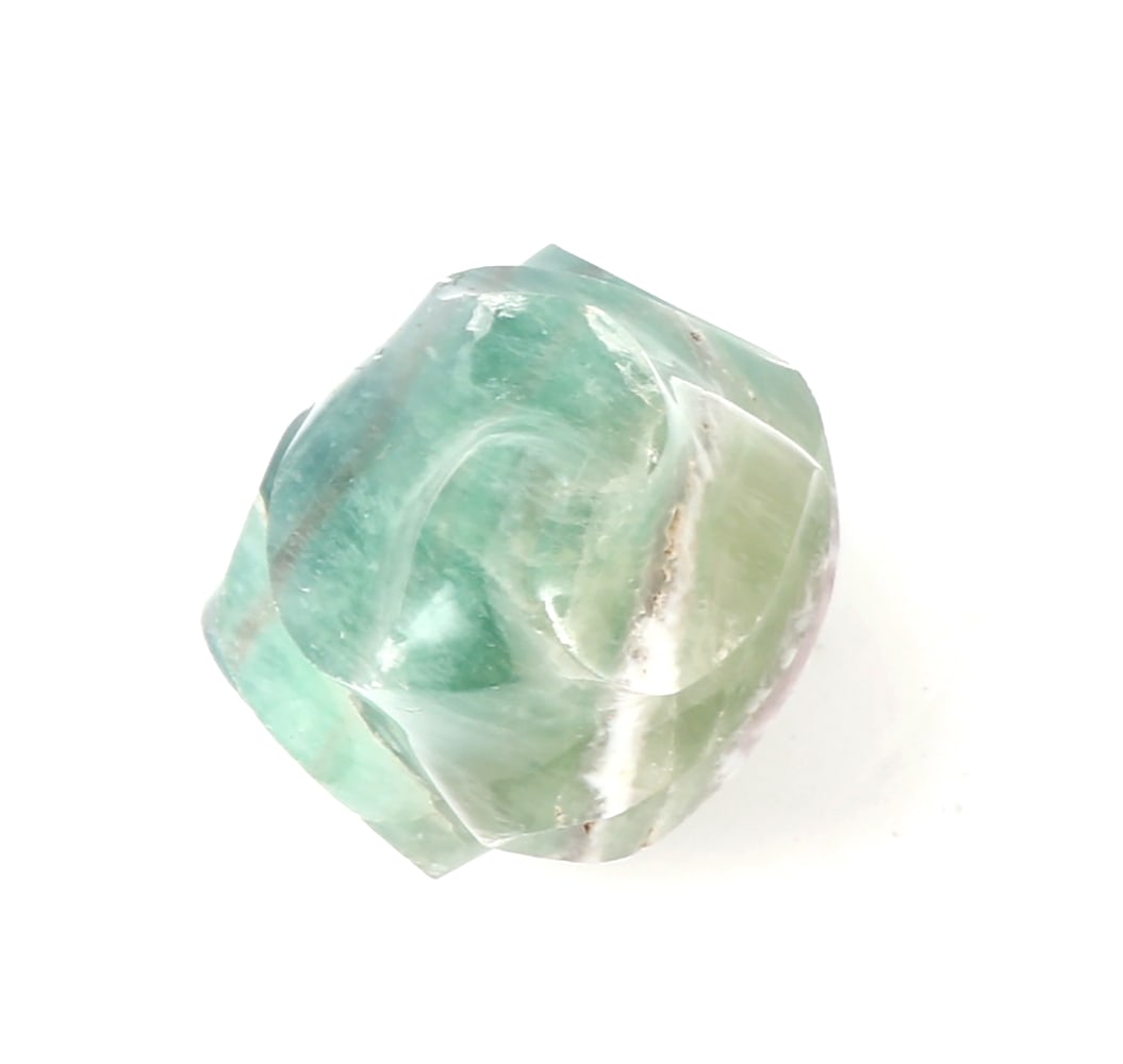 Large Natural Fluorite Flame Tower Section - 5
