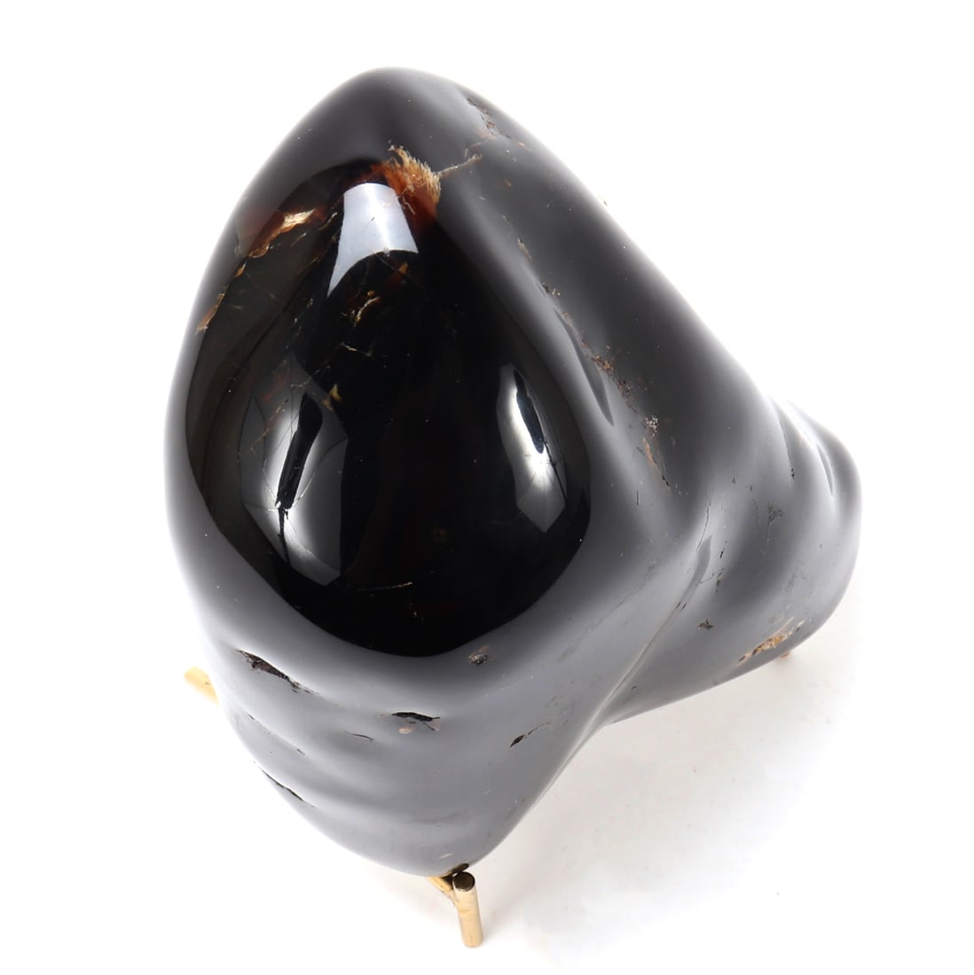 Wonderful Raw Amber Section on Stand - 5