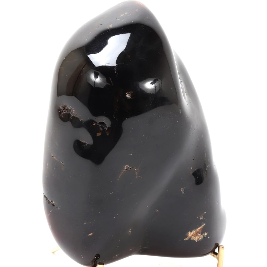 Wonderful Raw Amber Section on Stand - 8