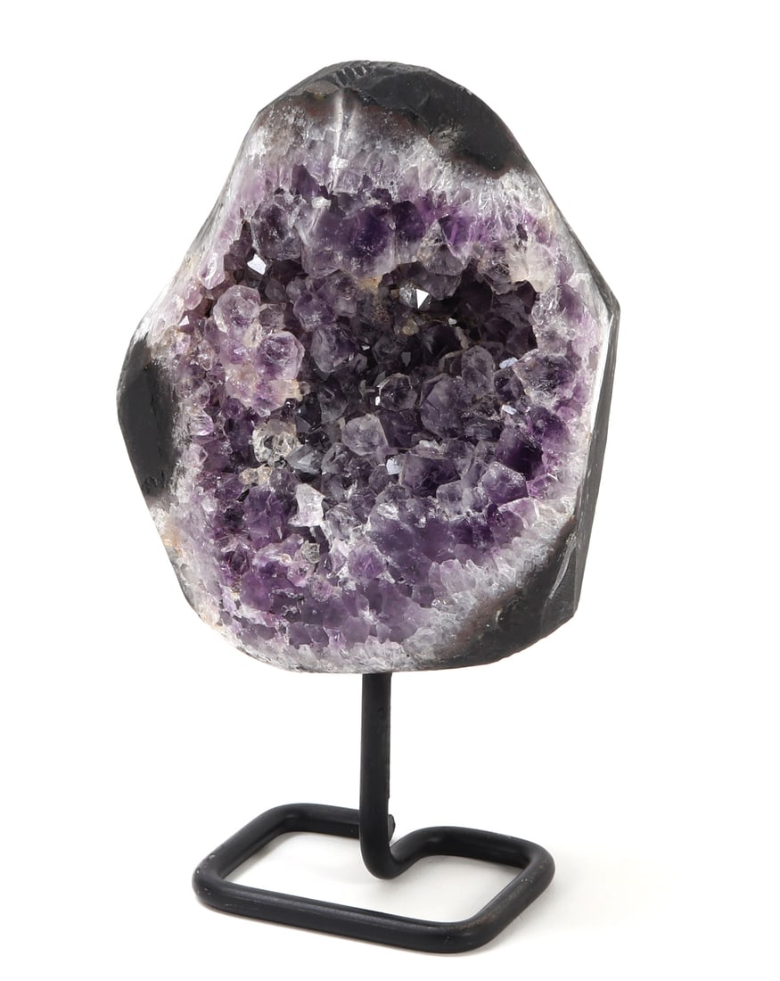 Gorgeous Amethyst Drusy on Custom Stand - 2