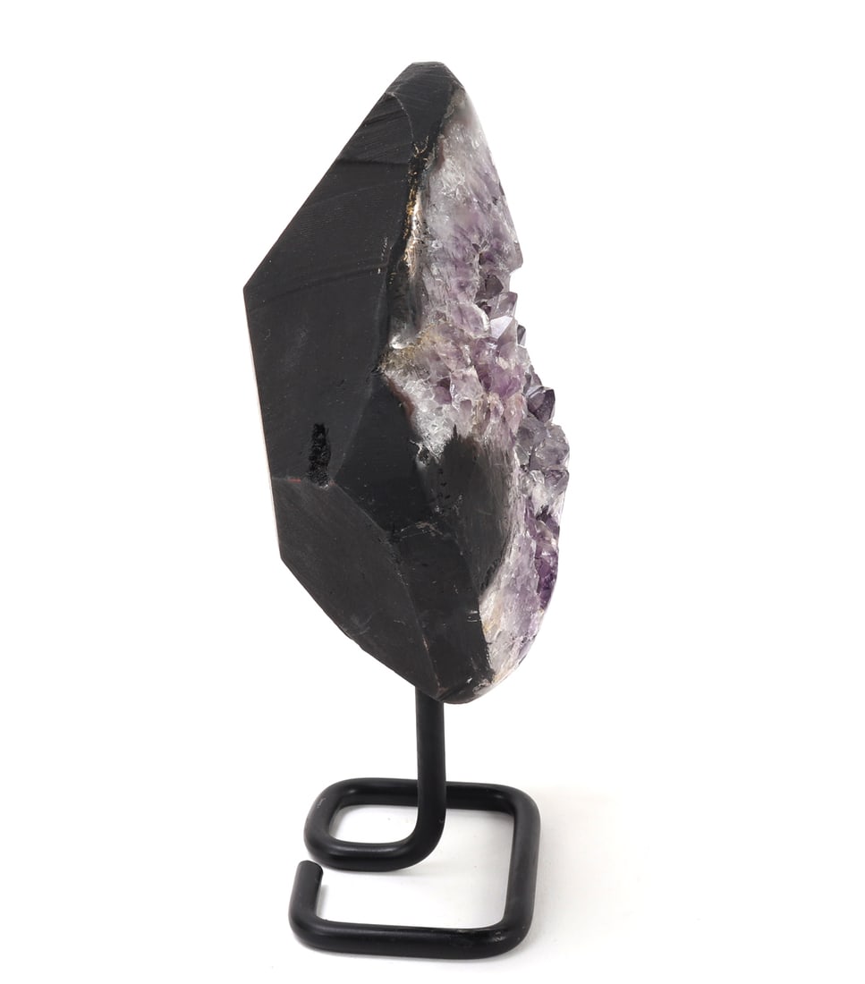 Gorgeous Amethyst Drusy on Custom Stand - 5