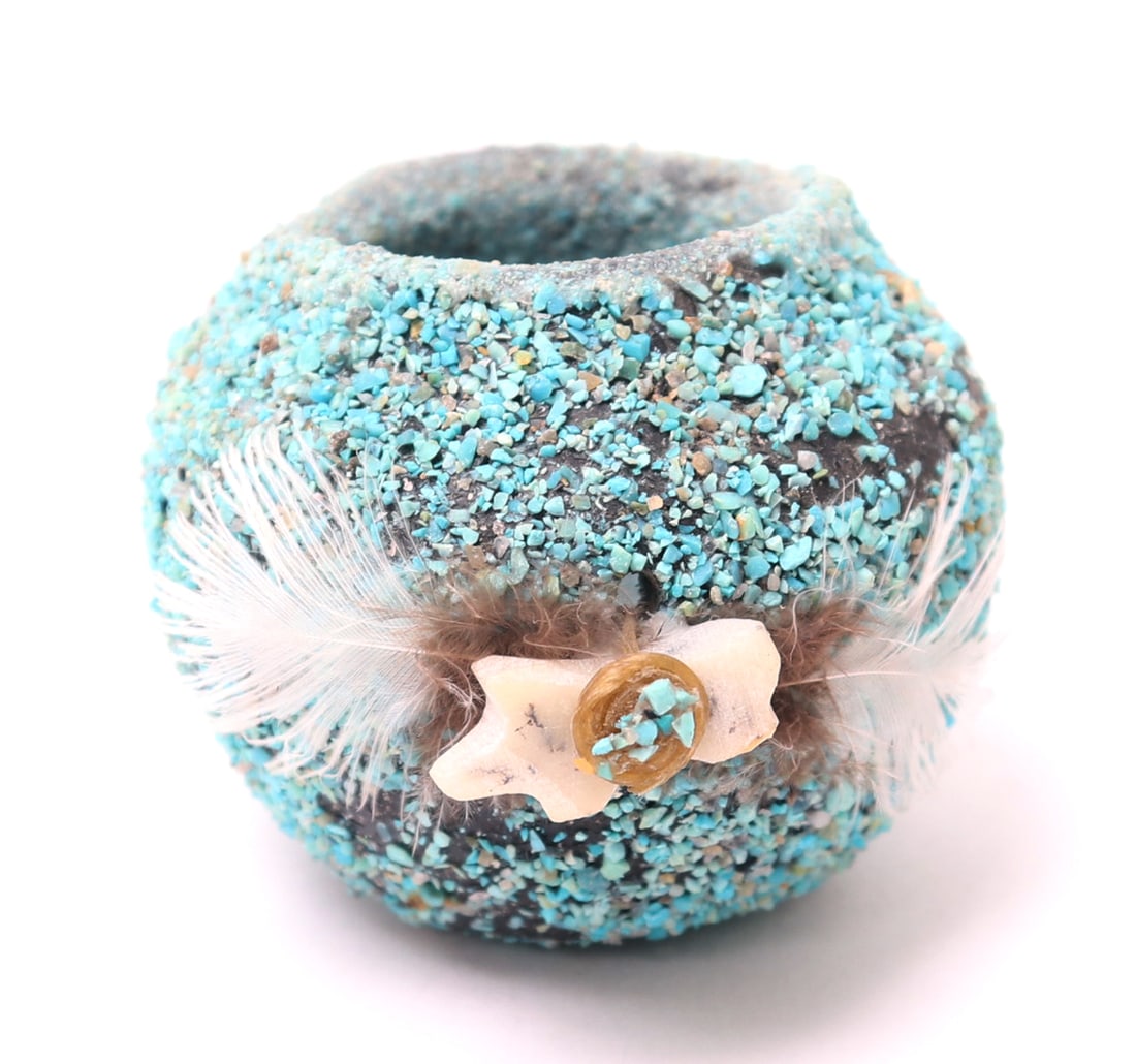 Native American Miniature Fetish Pot - 2