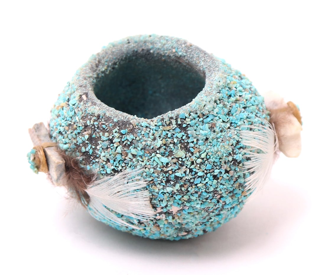 Native American Miniature Fetish Pot - 4