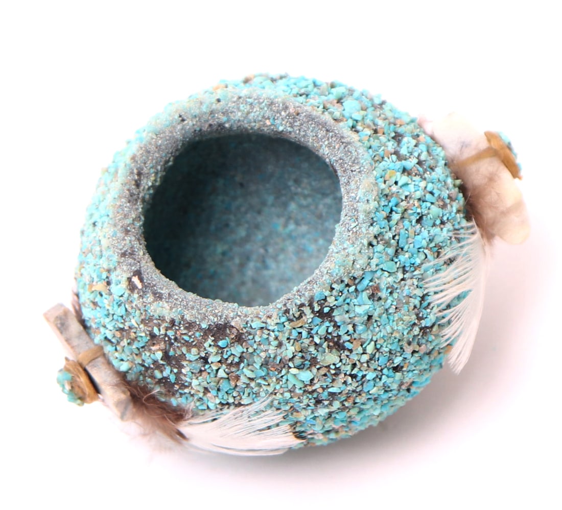 Native American Miniature Fetish Pot - 5