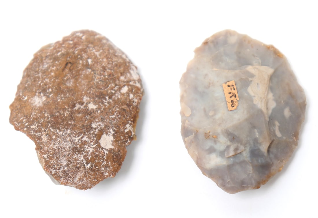 Two Grey Stone Scrapers, Texas - 2