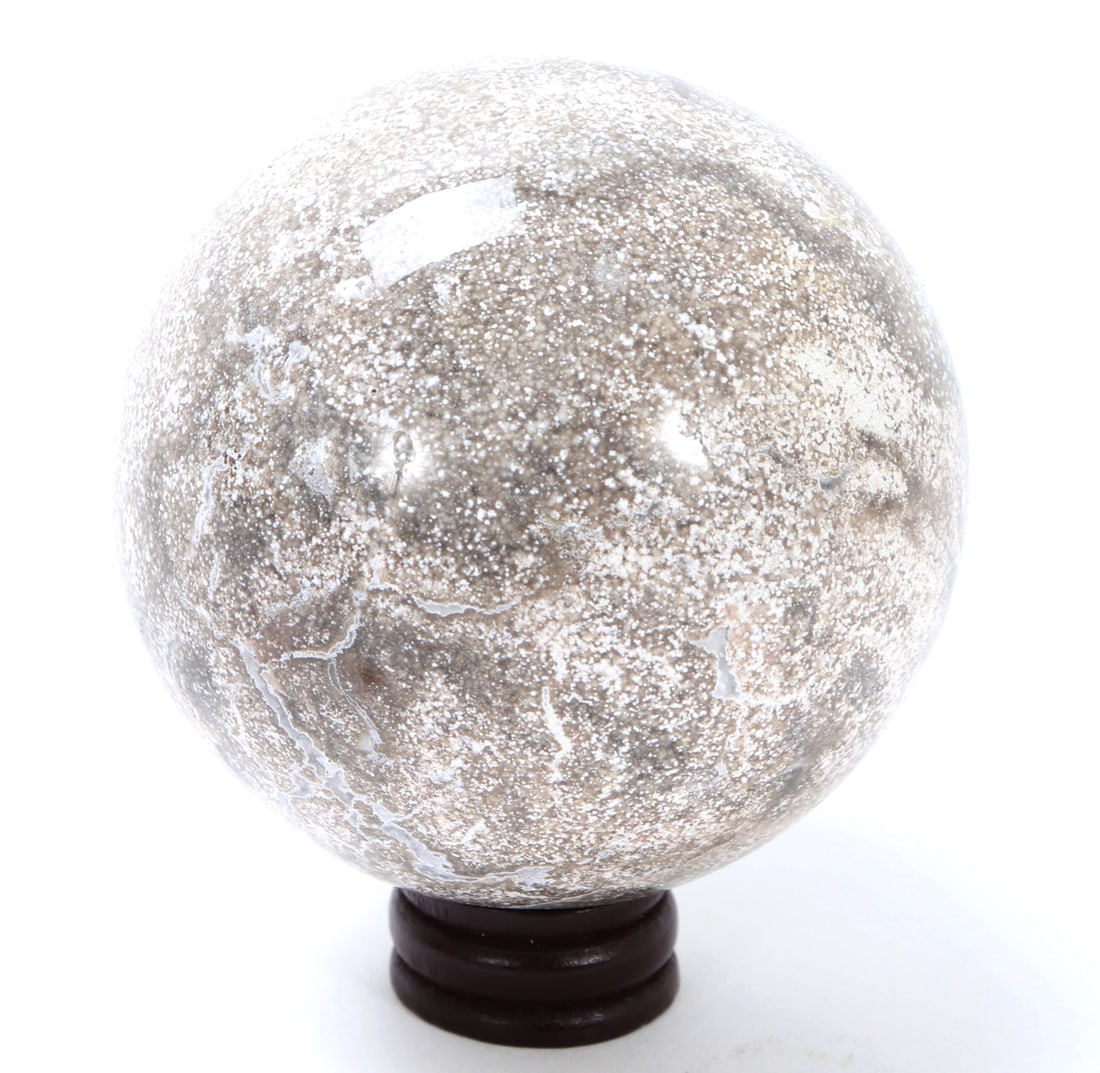 Fine Ancient Dinosaur Bone Sphere w/Stand - 2
