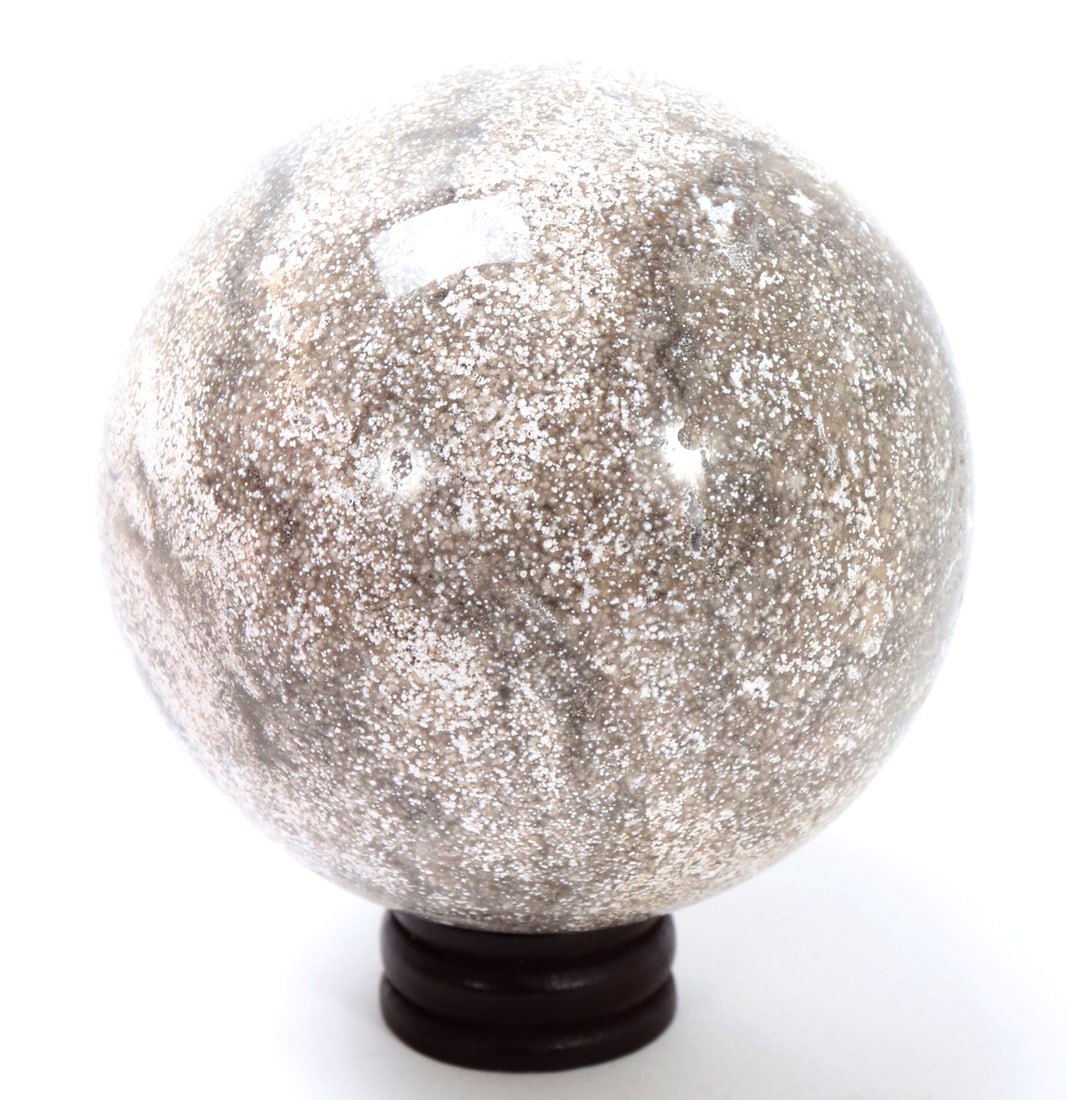 Fine Ancient Dinosaur Bone Sphere w/Stand - 3