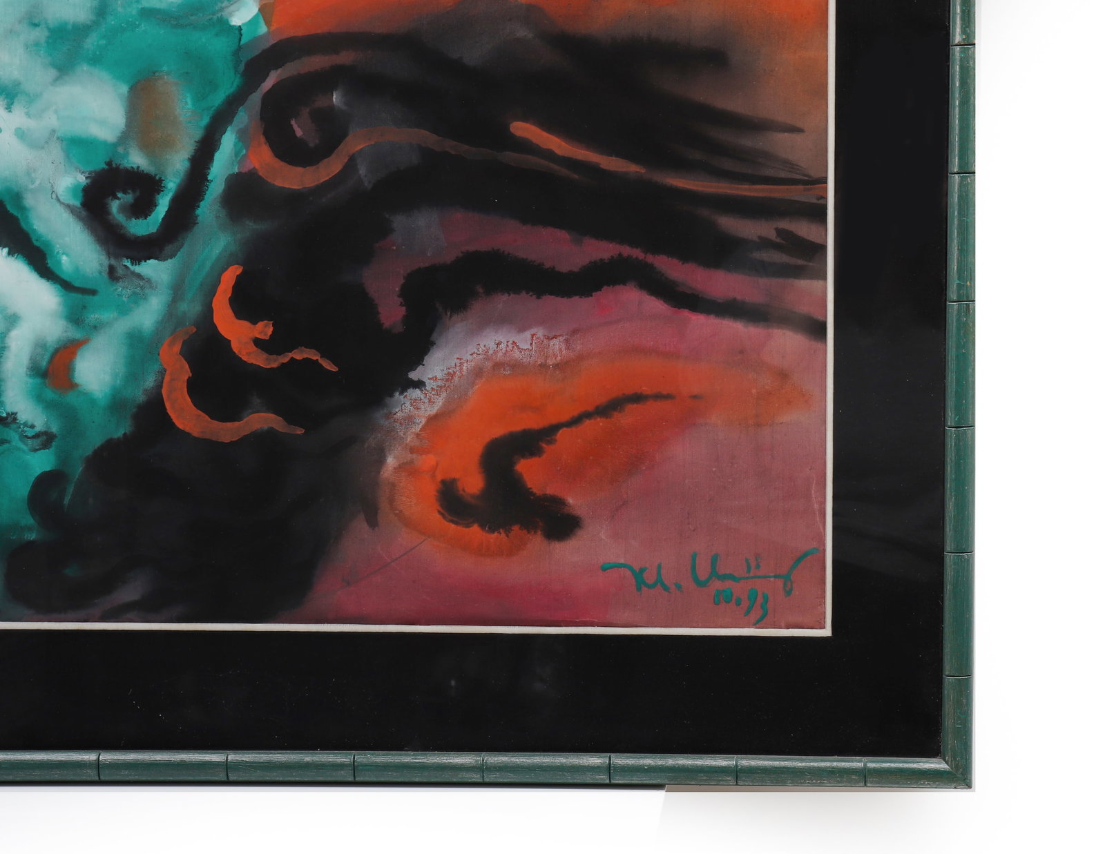 Colorful Abstract Composition, Signed, 1993 - 2