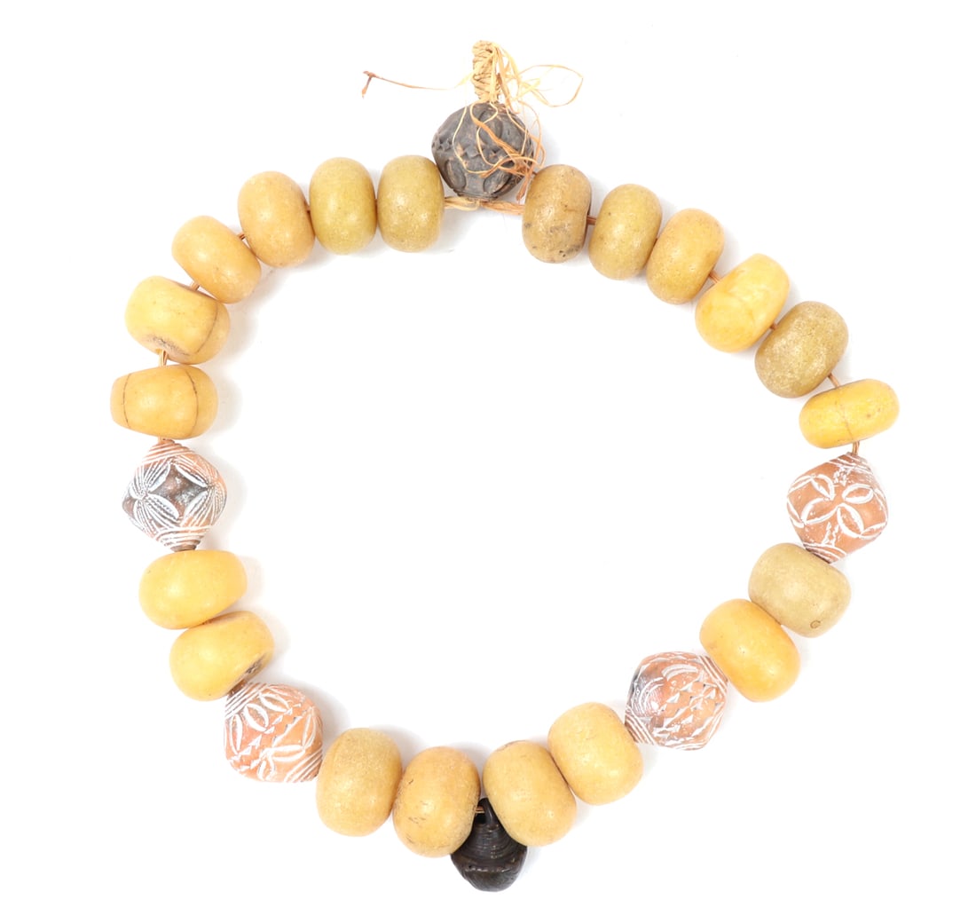 Bright Bold African Statement Necklace, Handcrafted Beads - 6