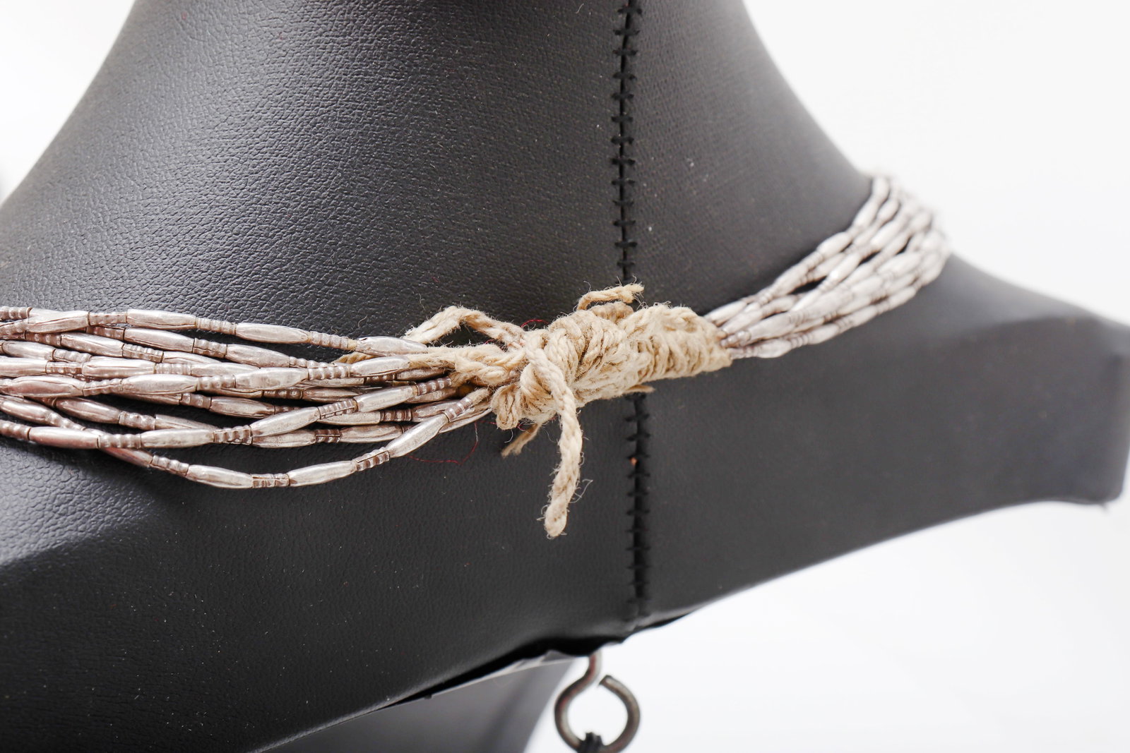 Thai Multi-Strand Silver Bead Necklace - 3
