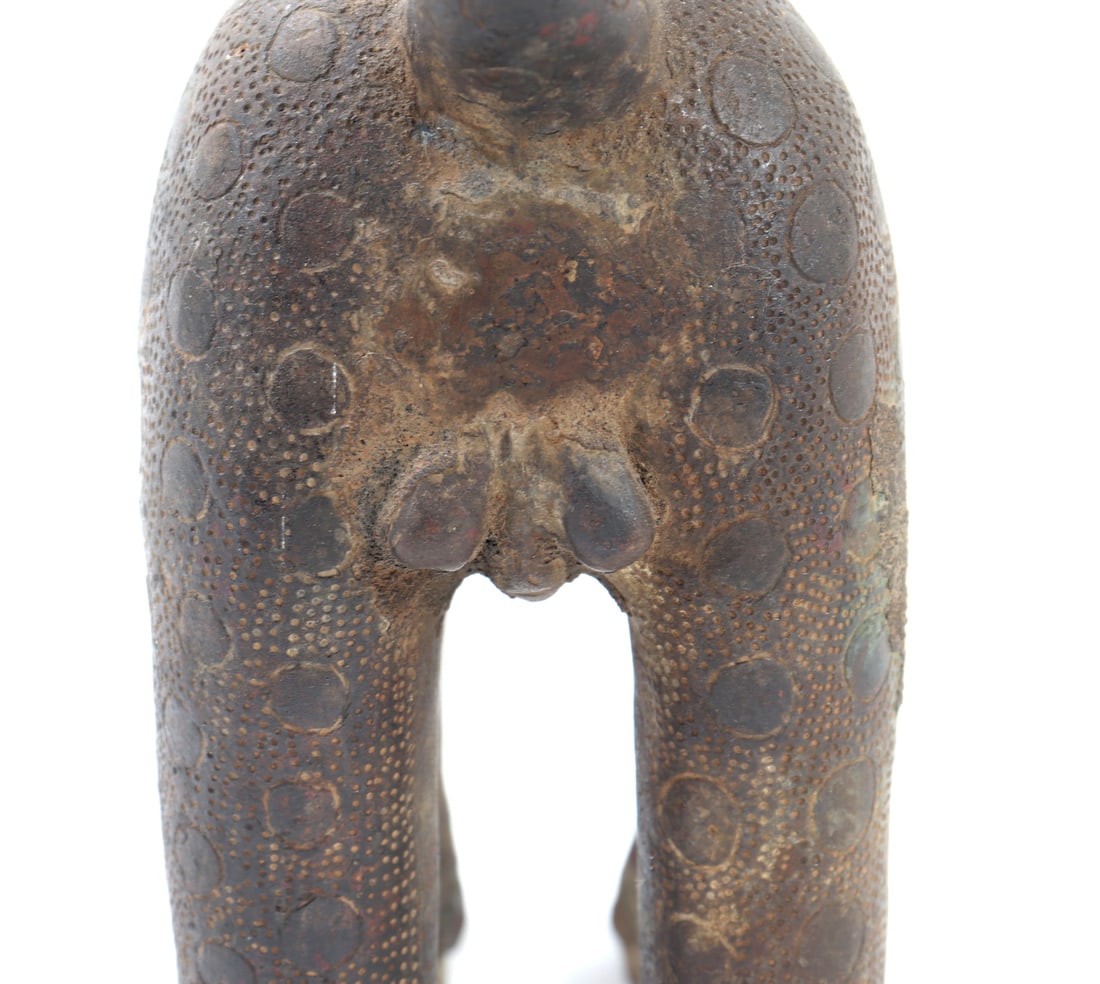 Benin-Style Bronze Leopard Figure - 7