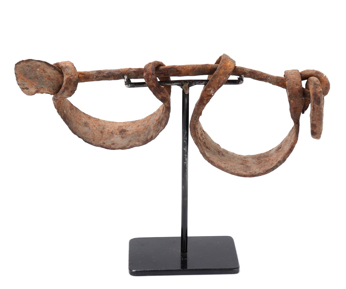Antique Iron Shackles - 5