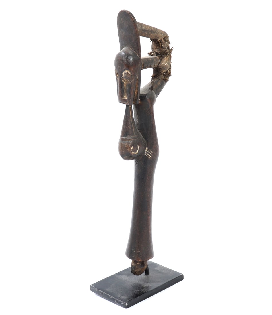 Gong Mallet: Commonly made from wood, brass or other metal. Used for healing sessions, meditation, yoga and music. Size 10" H on included custom stand
