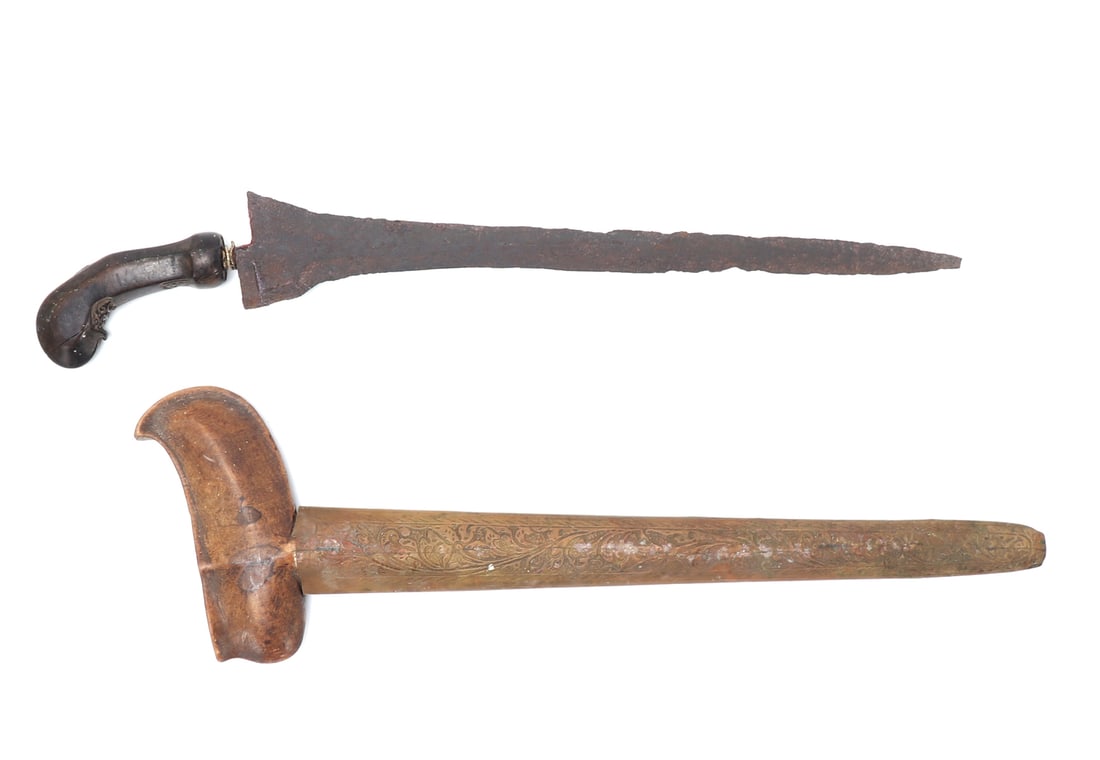 Indonesian Keris Ceremonial Dagger: The Keris is more than a weapon, it is also a powerful talisman holding spiritual energy. Size 19" L, blade 13 1/2" L