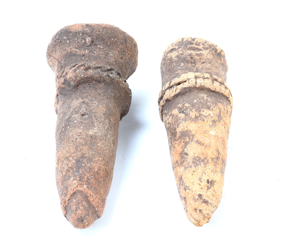 Two Koma Terracotta Abstract Figures - 4