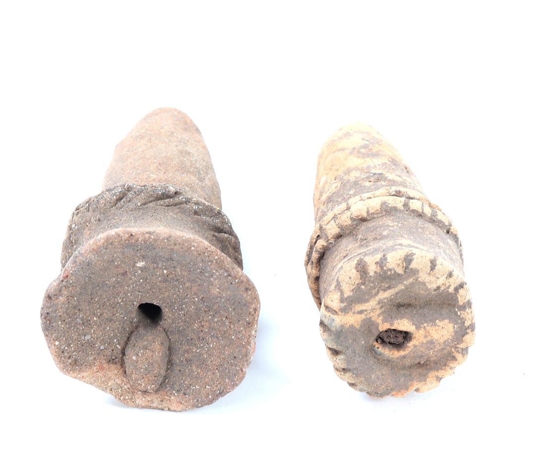 Two Koma Terracotta Abstract Figures - 5