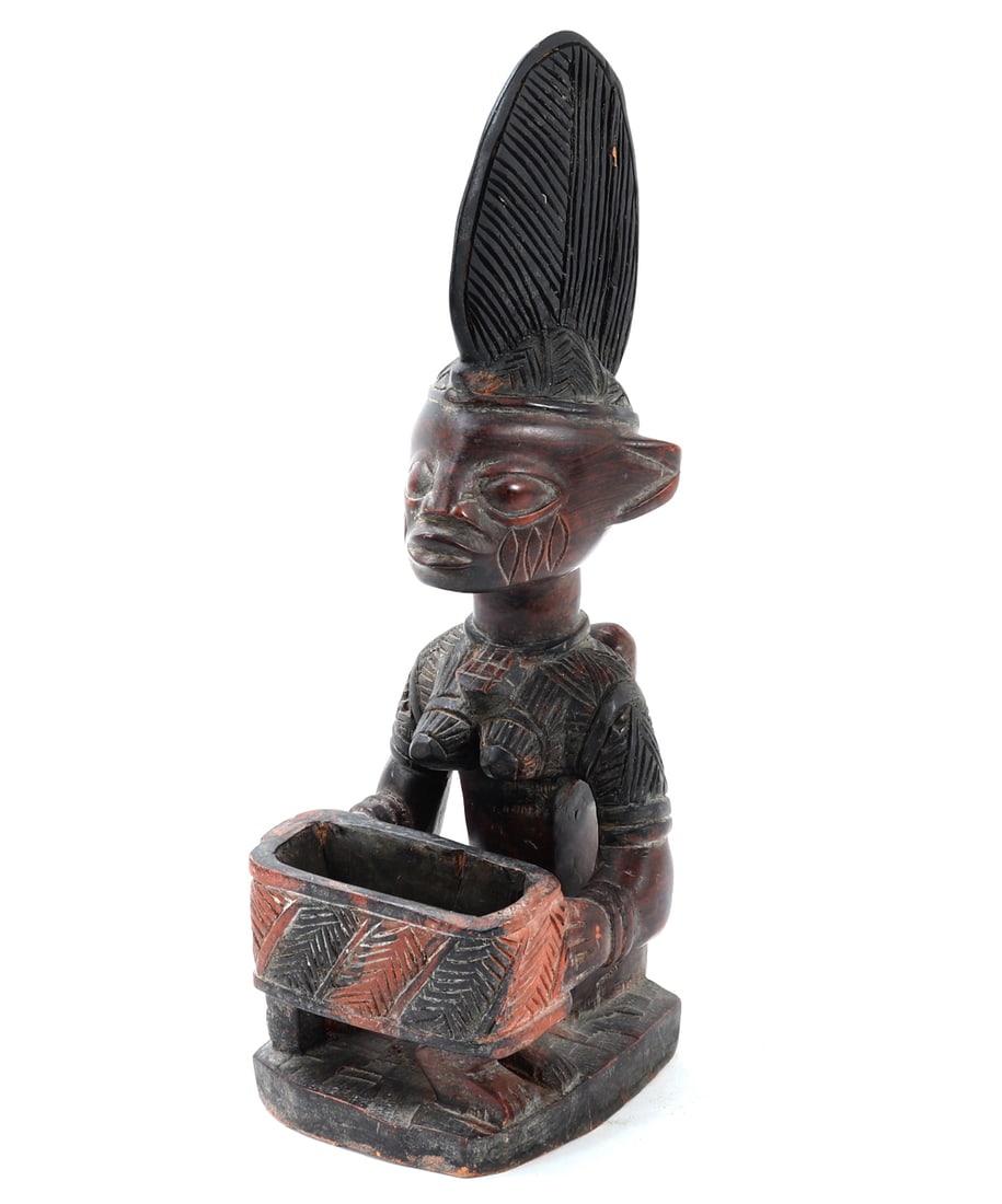 Yoruba Female with Rooster Container & Child (1 of 8)