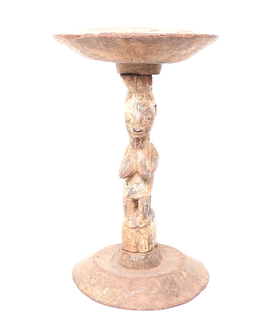 Mounted Early Yoruba Figure, Side Table - 2