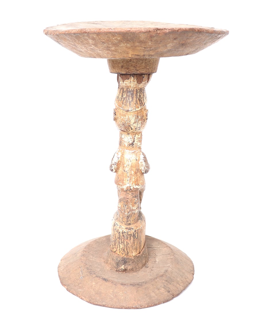 Mounted Early Yoruba Figure, Side Table - 4