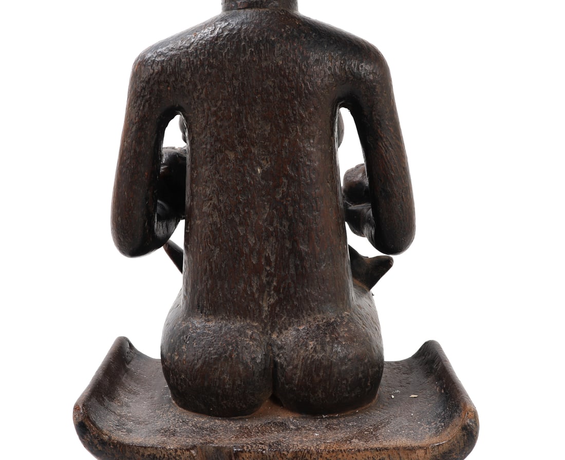 Yoruba Maternity Figure on Throne - 12
