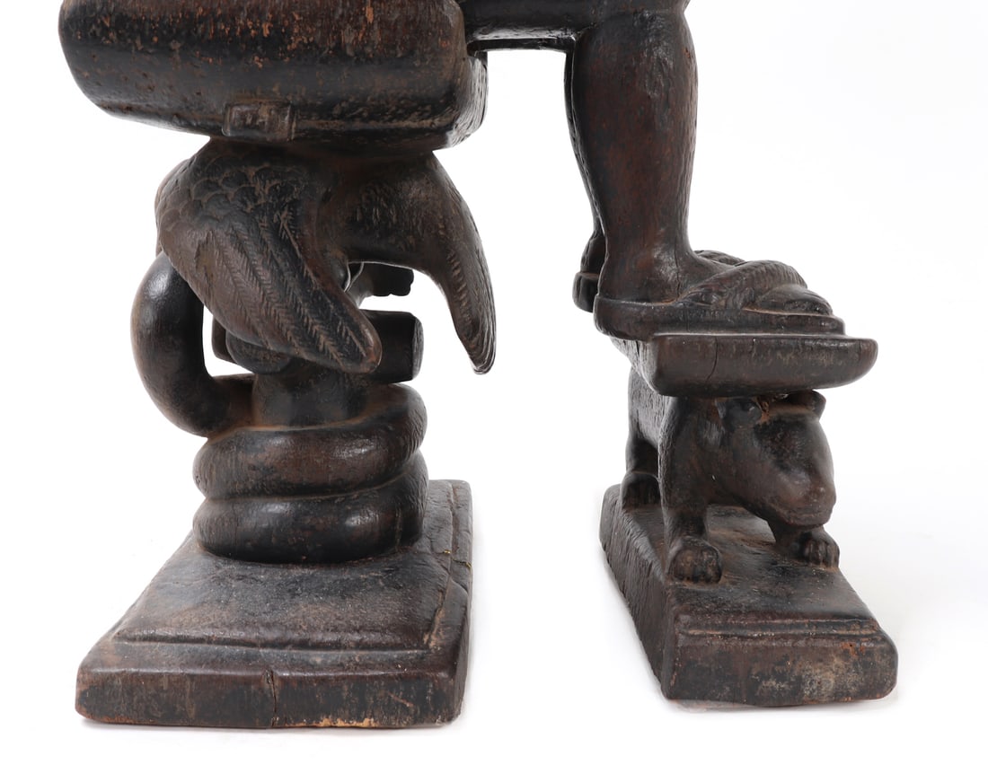 Yoruba Maternity Figure on Throne - 15