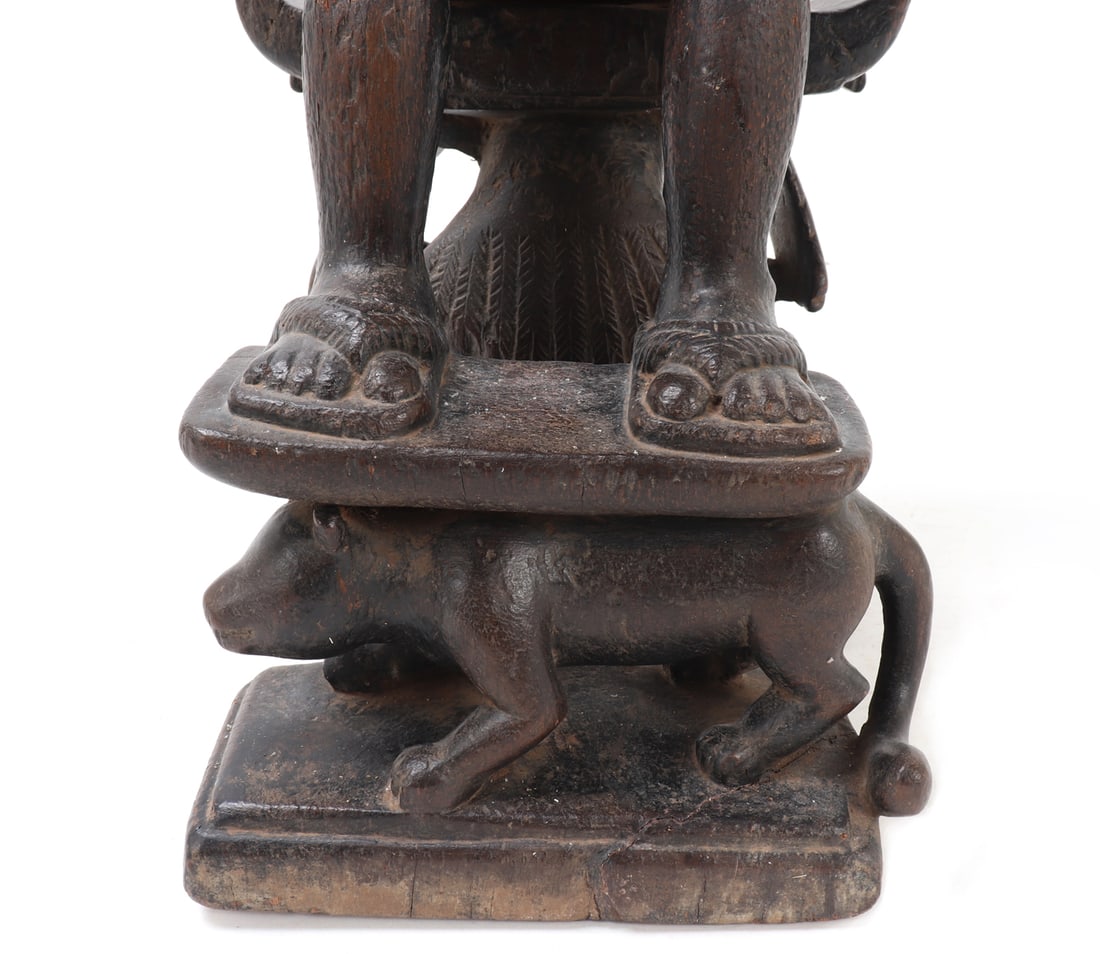 Yoruba Maternity Figure on Throne - 8